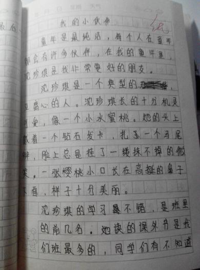 我的好伙伴作文200字