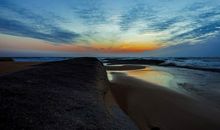 我在海边看太阳