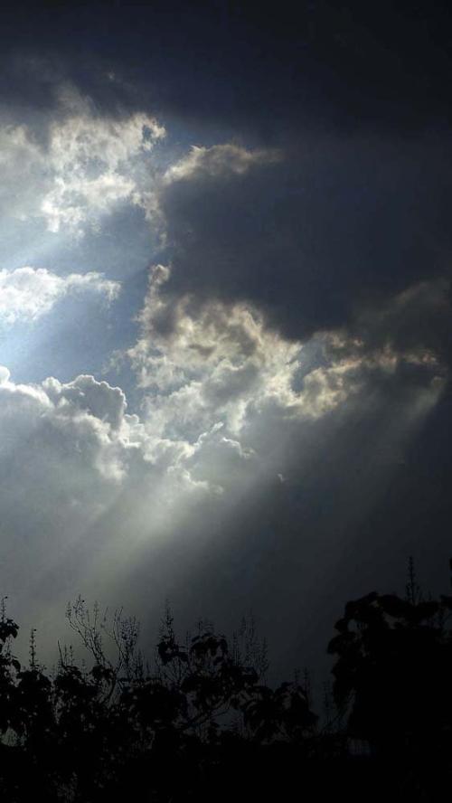 下雨前