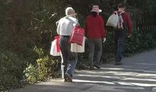 外公带我去爬山