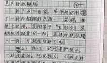 围绕一个意思写作文