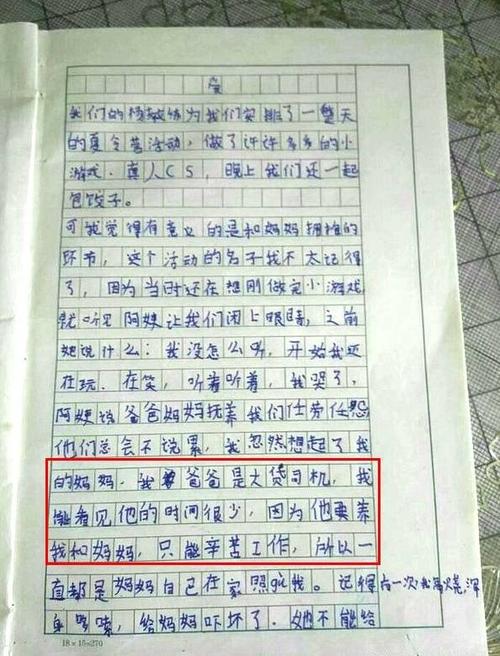 眼泪作文500字