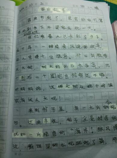 你四年级什么作文