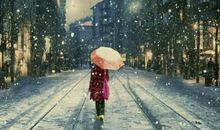 雨中，那个身影