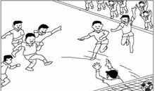 知错能改看图写话踢足球