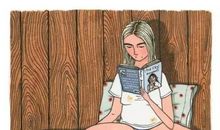 一个爱看书的人