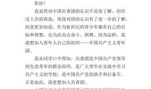 初一学生入团申请书800字