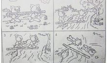 二年级送苹果看图说话