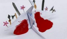 我学会了折千纸鹤