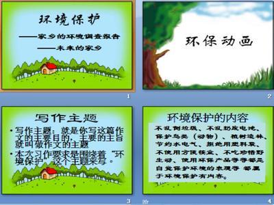 家乡环境报告