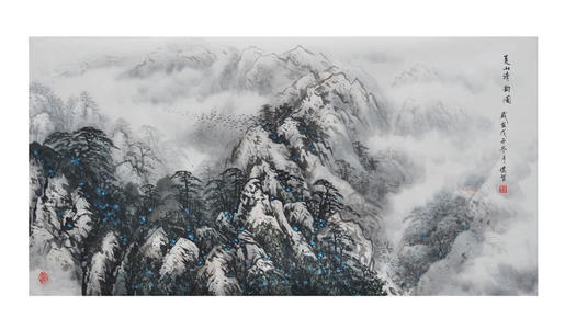 中国青云春山充满美丽