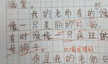 我们的班主任真有意思