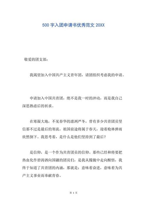 500字申请表