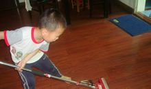 母亲节，我帮妈妈拖地