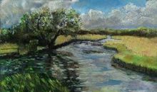 秋天故乡的小溪