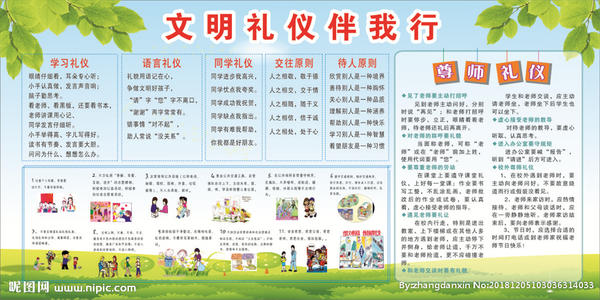 我周围的校园文明