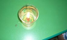 蜡烛在水中燃烧