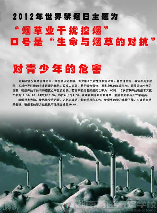 关于世界无烟日的作文：我爱无烟环境_550字