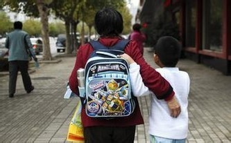 在去学校的路上