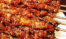 美味的羊肉串