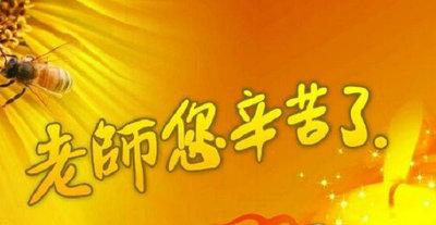 老师我赞美你