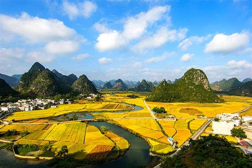如诗如画的乡村风光