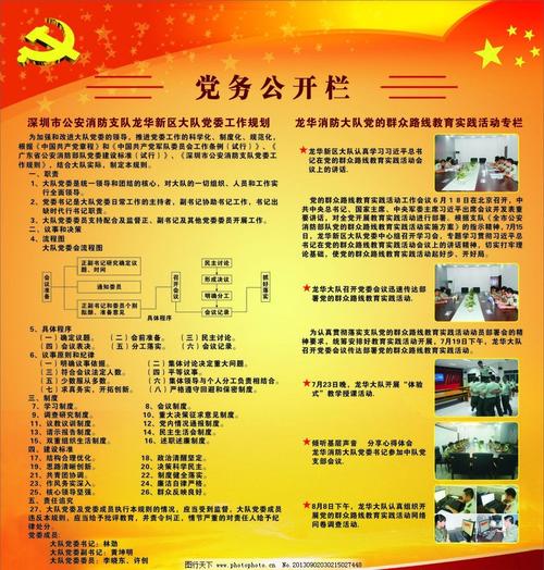关于展板的组成