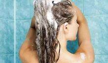 第一次给妈妈洗头