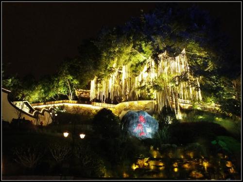 公园的夜景