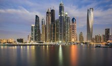 迪拜的街头风光