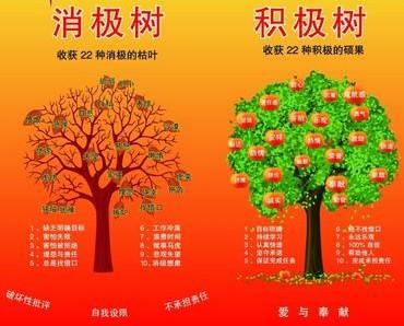 正面和负面的