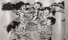 二年级看图写话图片剃眉毛