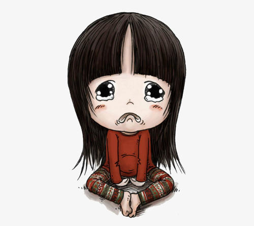 看完哭泣的小女孩