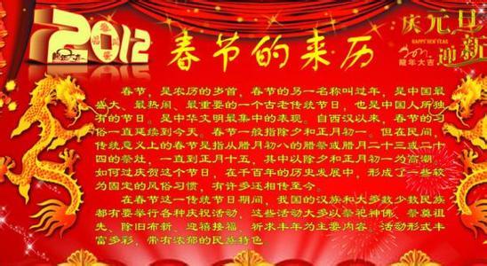新年风俗组成