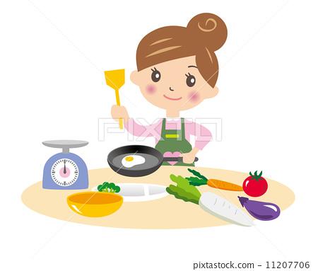 妈妈在做饭