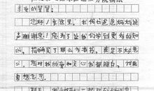 写给舅舅的一封信