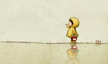 一件黄色的雨衣