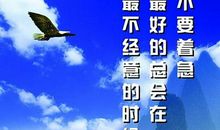 坚持是成功的翅膀