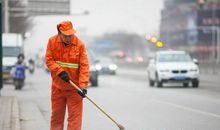 可敬的环卫工人