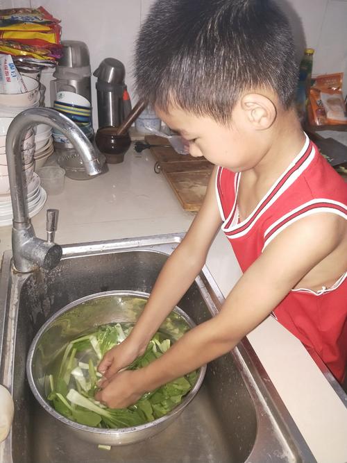 我帮妈妈洗菜