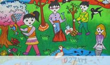 郊游看图写话二年级