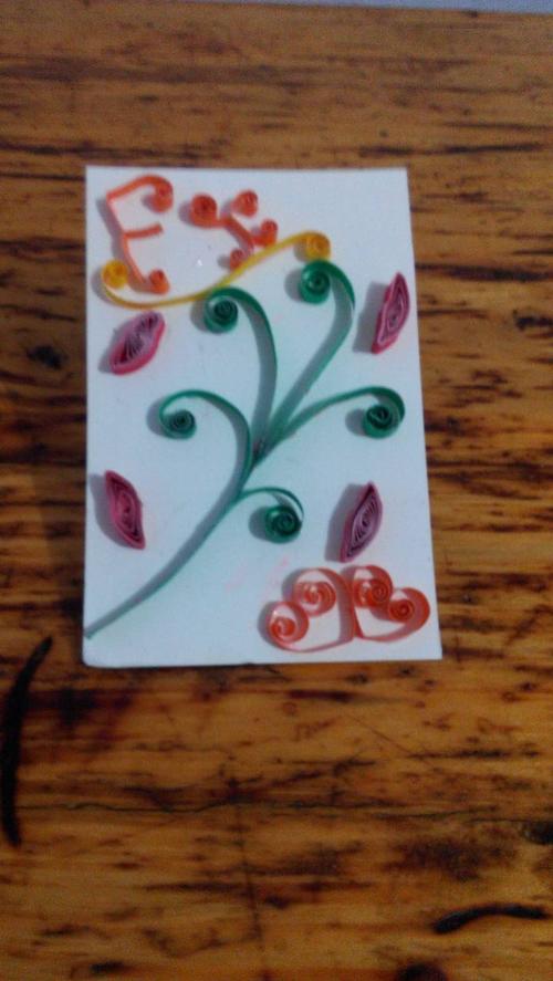 第一次制作quilling纸