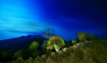 月光下的小村庄