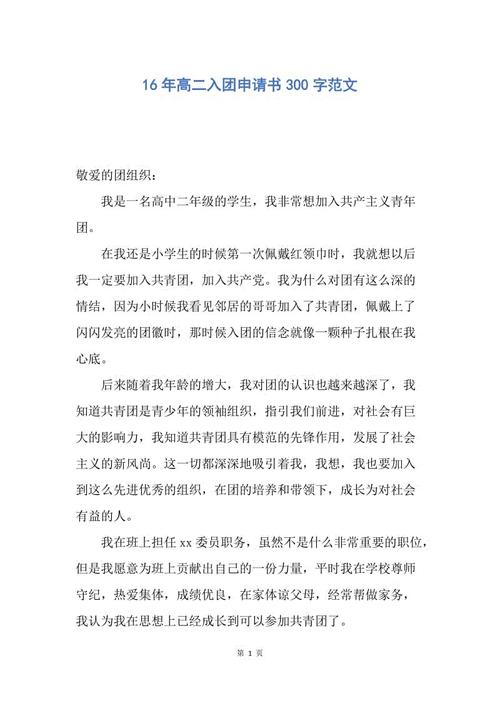 申请表中的300个单词
