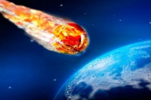 遇到小行星坠落