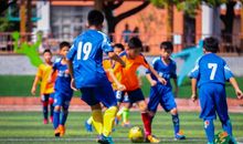 一次进行的足球赛