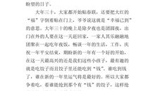 传统节日作文春节