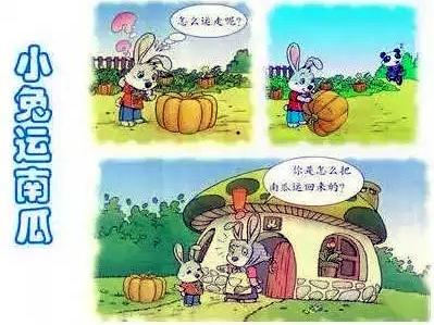 近视兔子读图片写词