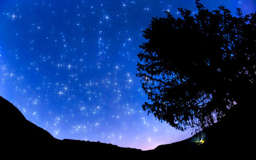 农村的夜空
