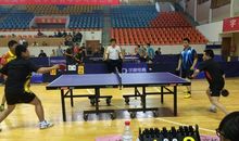 一场激烈的乒乓球比赛